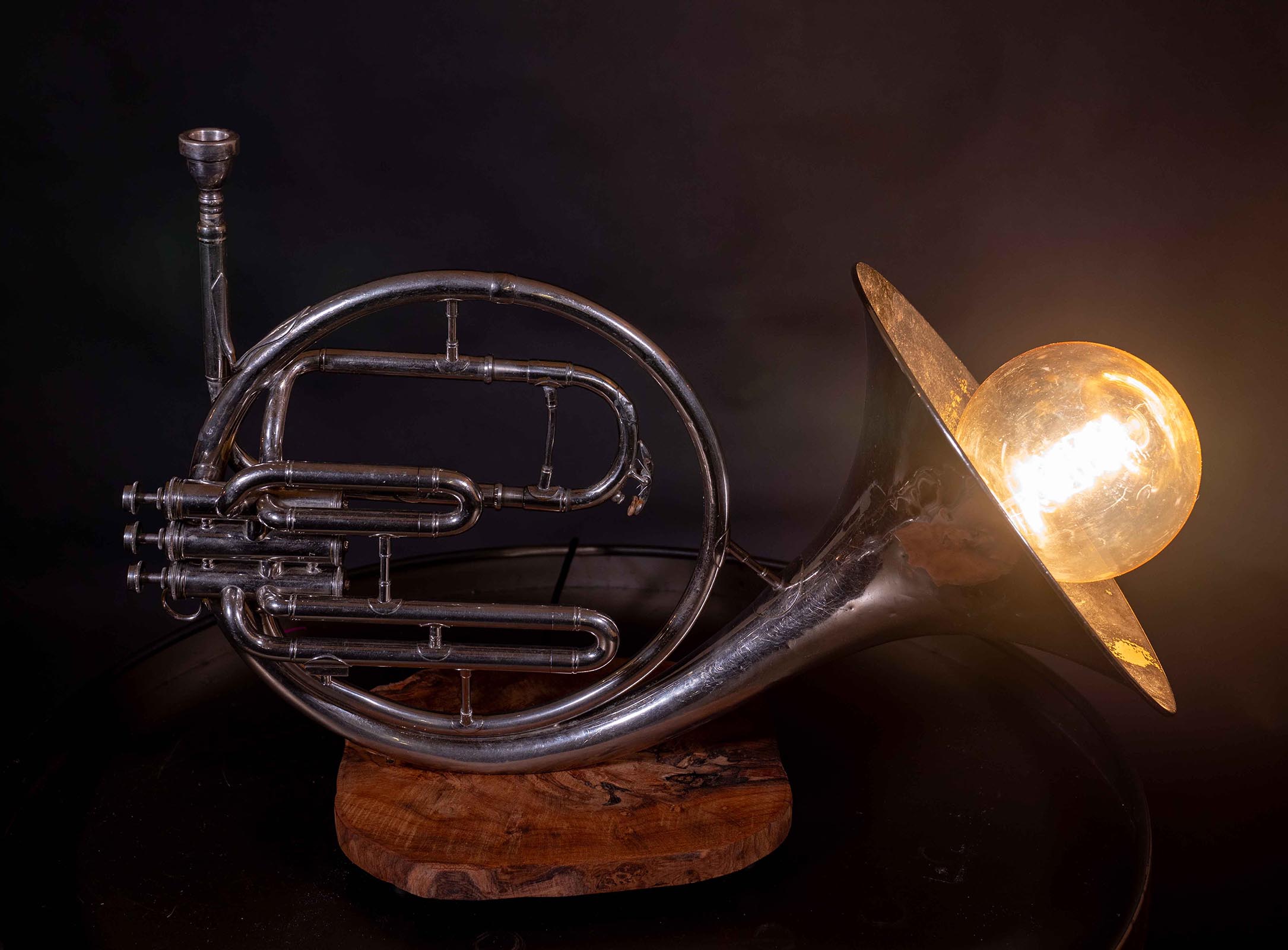 Muzieklampen hoorn met lamp
