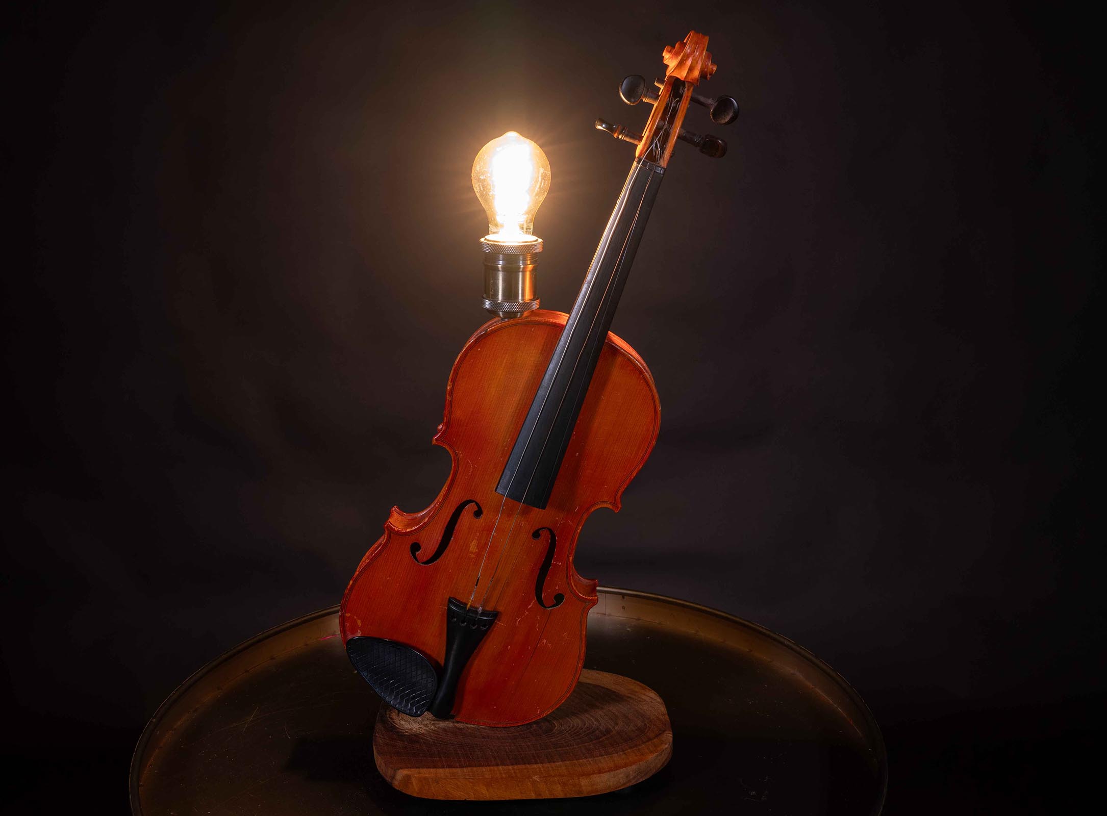 Muzieklampen viool met lamp
